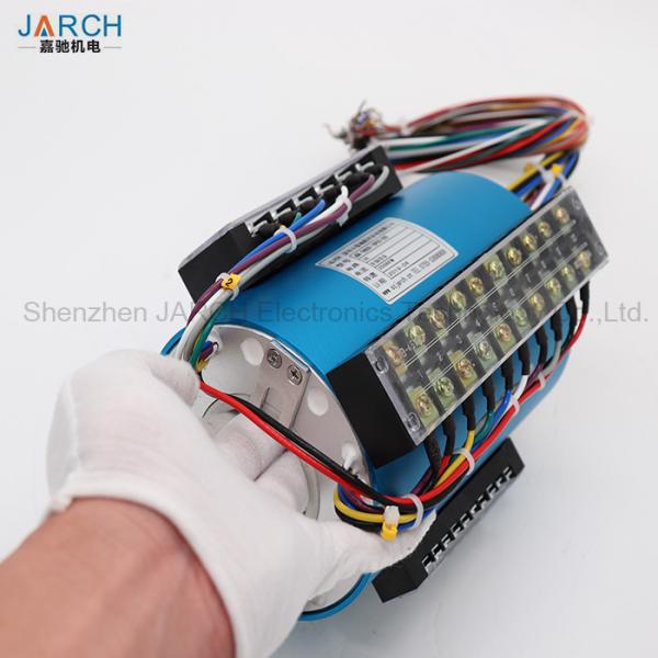 Buy cheap Long Life Through Bore Slip Ring 50mm 36 Circuits Hole 200RPM Speed Aluminium Alloy from wholesalers