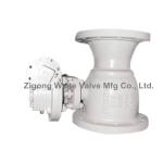 PTFE Sealing 300LB Pipeline Ball Valve 8x6'' One Piece Cast Steel Body