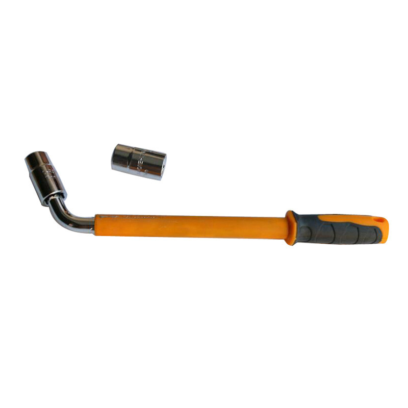 Heat Treatment Car Tire Wrench , L Type Car Tire Nut Wrench