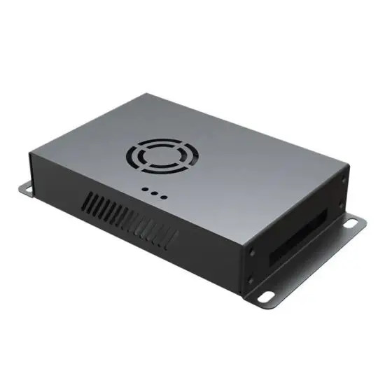 Custom Aluminum Alloy Sheet Metal Stamping Parts Bending Black Surface Treatment Sheet Metal Fabrication