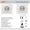 Buy cheap 7W waterproof IP65 Round recessed aluminum COB dimmable LED down light for hotel from wholesalers