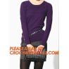 Buy cheap Red Long Womens Cardigan, Cable Knitting Lady Cashmere Pullover Knitted Sweater for Women from wholesalers