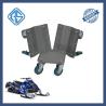 Buy cheap OEM Mini Gray Steel 1500 Lb Snowmobile Dolly Casters 8 Inch Plate For Gravel from wholesalers