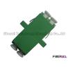 Buy cheap Single Mode LC APC Fiber Optic Cable Coupler With Flat Spring Green Color from wholesalers