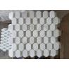 Buy cheap White marble hexagon mosic tile 10mm Thickness For Bathroom / Kitchen from wholesalers