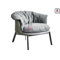 Buy cheap Upholstered Unfolder 0.6cbm Metal Base Sofa Chair Height 45cm product