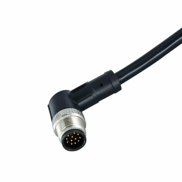 Rigoal PVC PUR M12 Waterproof Connector Male Female Battery Welding M12 Wires