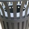 Buy cheap Powder Coating Dia 584* 914H Mm Steel Outdoor Trash Can from wholesalers