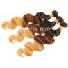 Buy cheap 3 Tone Body Wave Natural Ombre Hair Extensions Brazilian Hair Weave from wholesalers