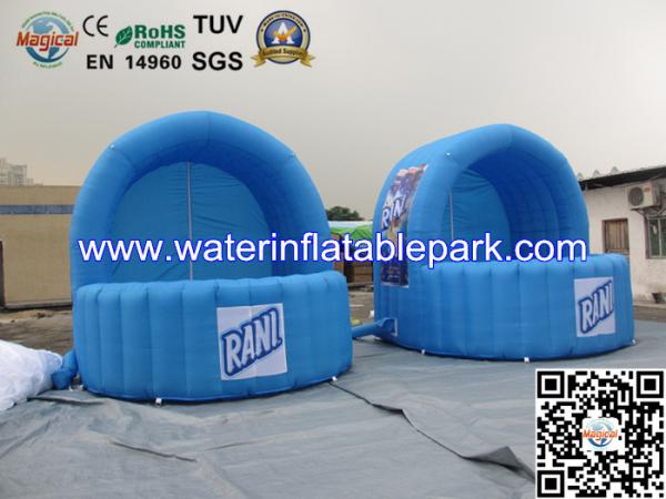 Quality Blue Inflatable Advertidsing Tent , 2 Person Clear Inflatable Lawn Tent for sale