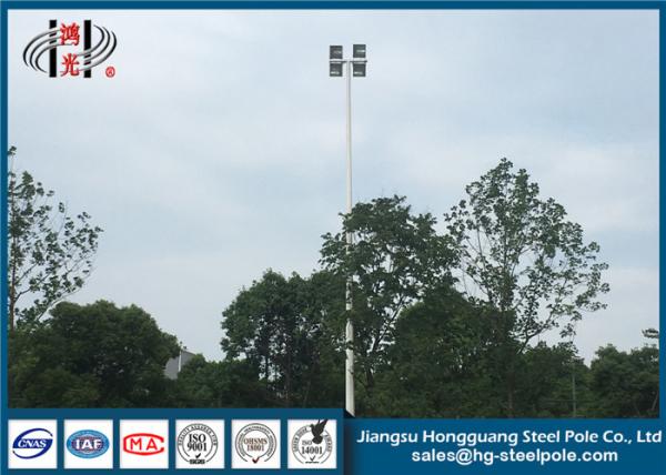 Buy cheap Led High Mast Commercial Light Pole , Hot Dip Galvanized Flood Light Poles Q235 from wholesalers