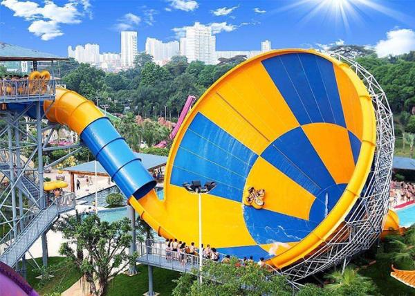 Buy cheap Fun Adult Giant Tornado Water Slide , Outdoor Spiral Amusement Park Water Slide from wholesalers