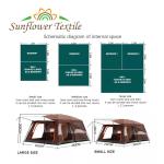 430x305cm Waterproof Camping Tent Two Bedrooms One Living Room 6 People Tent