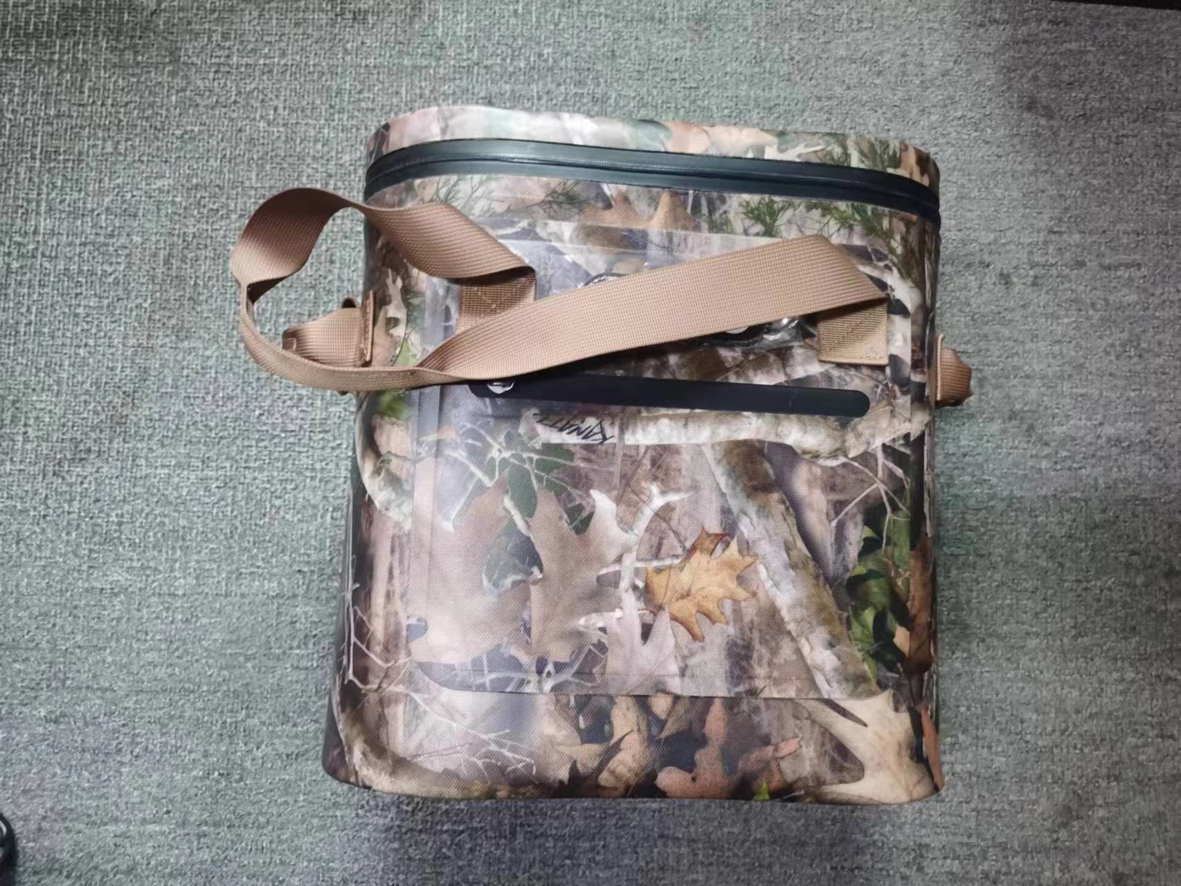 Camo Soft Insulated Cooler Lunch Bag Backpack With Leak Proof Zipper