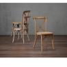 Buy cheap Event rental wedding oak wood cross back chair rattan set X back chair event wedding cushion chair from wholesalers