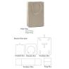 Buy cheap PU Leather Fabric Gold Ring Packaging Box Customized With Statin Lining from wholesalers