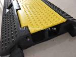 Cable Cover Molded Rubber Products 3 Channel Yellow Jacket Outdoor Cord