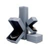 Buy cheap Grey PU Leather Luxury Jewelry Box for Ring Necklace Bracelet Set Packaging by Hanhong from wholesalers
