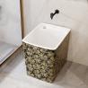 Buy cheap Household Rectangular Ceramic Mop Sink Small Countertop Mounted Type from wholesalers