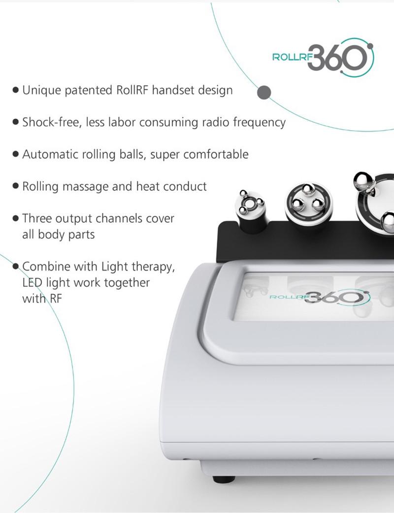 Facial Skin Firm Multipolar Rolling 360 Rf Machine Three Handles
