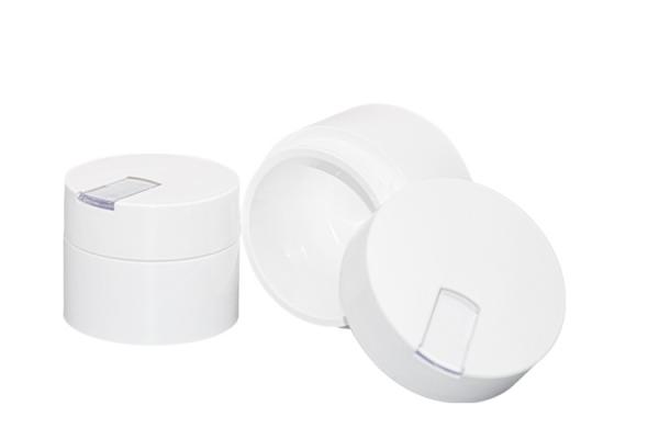 Buy cheap 50g 100g Cosmetic Cream Jars White Pp Pcr Material Lightweight With Small Scoop from wholesalers