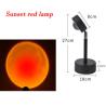 Buy cheap USB Rainbow Sunset Red Projector Led Night Light Sun Projection Desk Lamp for Bedroom Bar Coffee Store Wall Decoration L from wholesalers