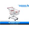 Buy cheap Supermarket Shopping Trolley On PU Wheels , Strong Store Shopping Cart Four Wheel from wholesalers