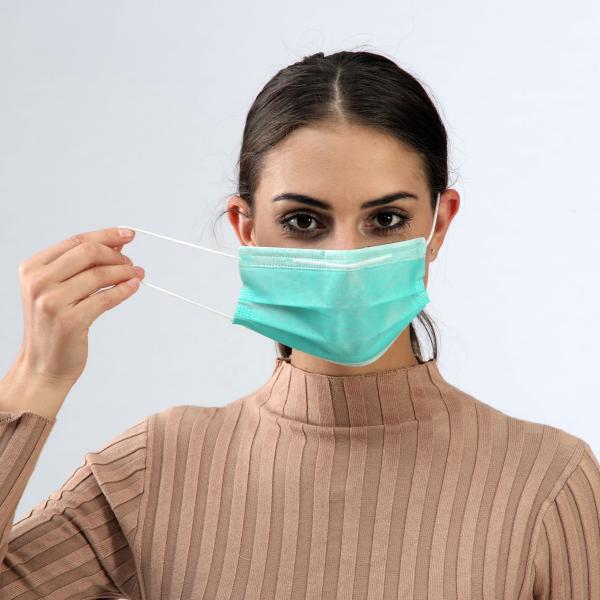 Buy cheap Breathable Safe Disposable Medical Face Mask Green Color For Personal Care from wholesalers