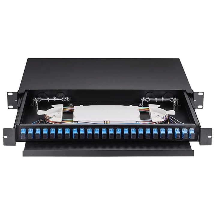 SC 24 core preloaded optic distribution frame fiber optic patch panel