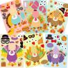 Buy cheap Hot Melt Adhesive Festive Stickers Halloween Pumpkin Stickers Maple Leaf from wholesalers