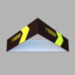 60IN X 48IN Square Triangle Custom Drop Ceiling Signs Hanging Advertising Signs