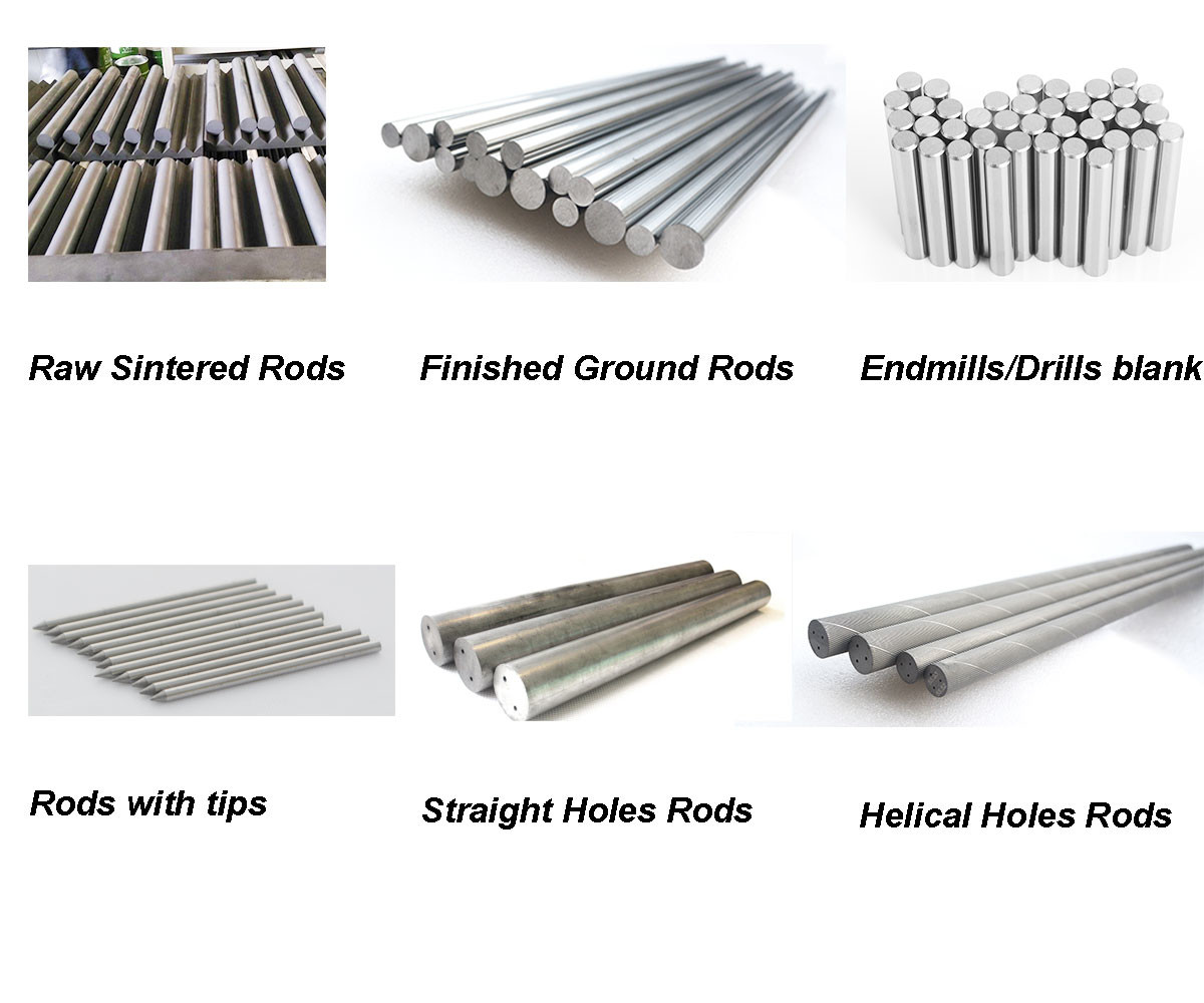Ground Tungsten K10 Ultra fine Carbide Rods Fixed Length 120mm HRA 93.5