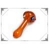 Buy cheap Glass Heavy Inside Out Amber with Aqua Eye Hand Smoking Tobacco Spoon Pipe from wholesalers
