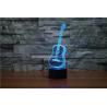 Buy cheap Guitar Rohs 3D Led Illusion Lamp Color Changing Led 3d Illusion Light from wholesalers