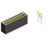 Buy cheap Female Card Edge Connector 2.54mm Pitch 64P DIP Type Selective Gold Plated from wholesalers