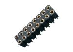 Machined Round Female Pin Header Connector DIP PPS 2.54mm 180° UL94V 0