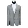 Buy cheap Fabric Mens Knitted Blazer Grey Mix Business Casual 70% Polyester 30% Cotton from wholesalers