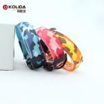 Durable Single Luminous Fiber Optic LED Light Up Pet Collar Cell Battery For