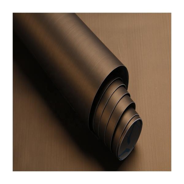 Buy cheap Solid Color Waterproof Metal Vinyl Self Adhesive Stickers Decorative Film Roll from wholesalers