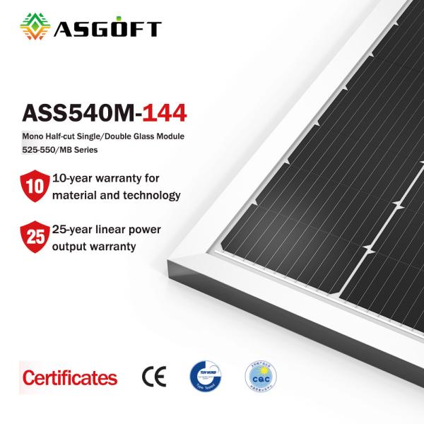 Buy cheap Roof Mounting Solar Monocrystalline PV Panels 540 Watt 600w 550 Wp from wholesalers