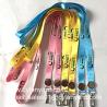 Buy cheap Luxury nylon lanyard with metal coin decoration, metal coin lanyards from wholesalers