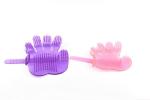 Five Fingers Jelly Curry Comb Plastic Pet Grooming And Massage Tool