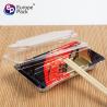 Buy cheap Eco-friendly disposable plastic square sushi tary for salmon from wholesalers