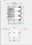 Rubber And Steel Dunlop Springride SP1539 Air Suspension Spring