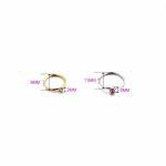 New Style Body Piercing Jewelry Synthetic Opal Nose Hoop Rings Set