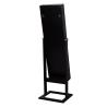 Buy cheap Black MDF Mirror Jewelry Armoire Full Length 146cm height For Living Room from wholesalers