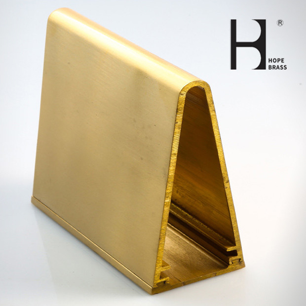 Anti-corrosion and Decorative Copper Material Profiles Section Brass Alloy Extruding Profile big or small 180mm ISO SGS