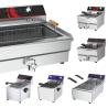 Buy cheap TEF-201 20l Stainless Steel Electric Countertop Deep Fryer Single Tank for Restaurant from wholesalers