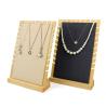 Buy cheap Notched-Edge Wooden Pendant Display Panel Stand Necklace Exhibition Holder from wholesalers