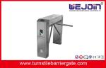 Full Automatic Stainless Steel Turnstile Gate With RS232 Interface For Railway